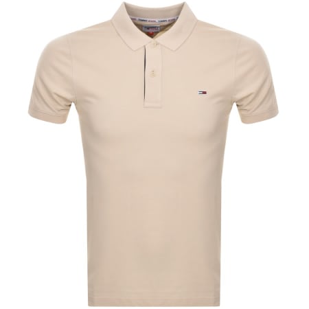 BOSS Paule 4 Jersey Polo T Shirt Beige | Mainline Menswear