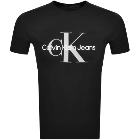 Calvin Klein Jeans Monologo T Shirt Black | Mainline Menswear