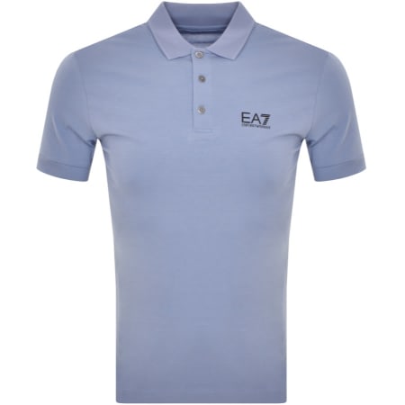 Product Image for EA7 Emporio Armani Short Sleeved Polo T Shirt Blue