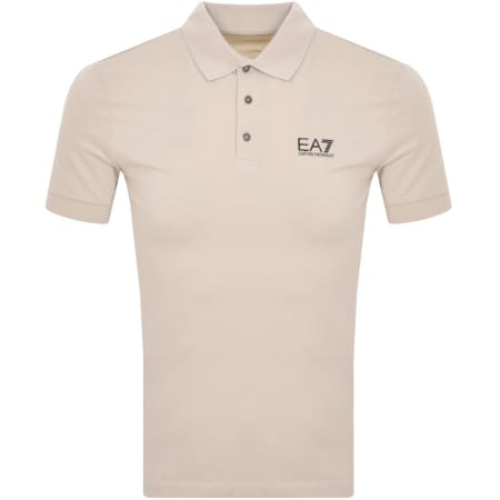 Product Image for EA7 Emporio Armani Short Sleeved Polo T Shirt Beig