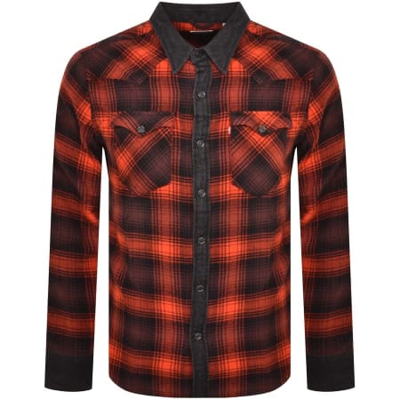 Product Image for Levis Barstow Western Long Sleeved Shirt Red