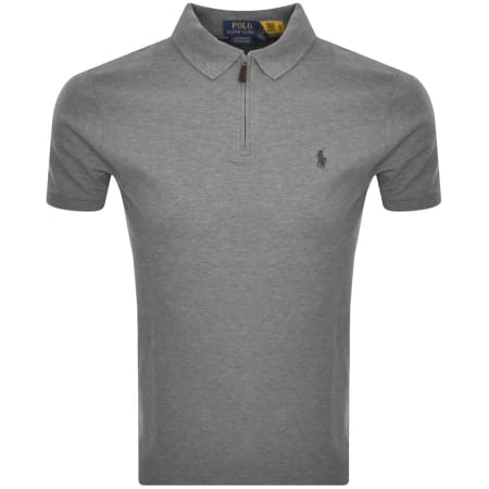 Product Image for Ralph Lauren Slim Fit Polo T Shirt Grey