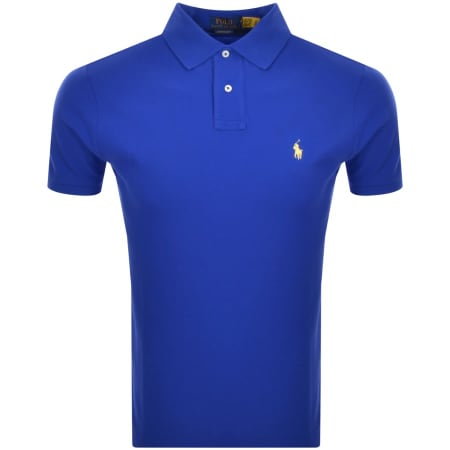 Ralph Lauren Slim Fit Polo T Shirt Blue | Mainline Menswear