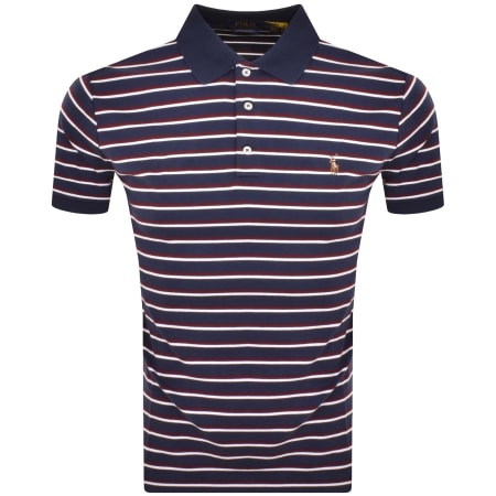 Product Image for Ralph Lauren Stripe Polo T Shirt Navy