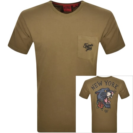 Product Image for Superdry Short Sleeved Tattoo T Shirt Khaki