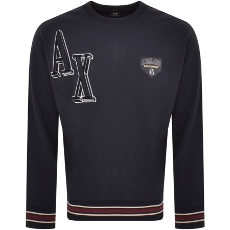 Product Image for Armani Exchange Logo Sweatshirt Navy