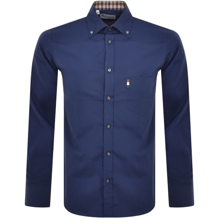 Recommended Product Image for Aquascutum London Long Sleeve Shirt Navy
