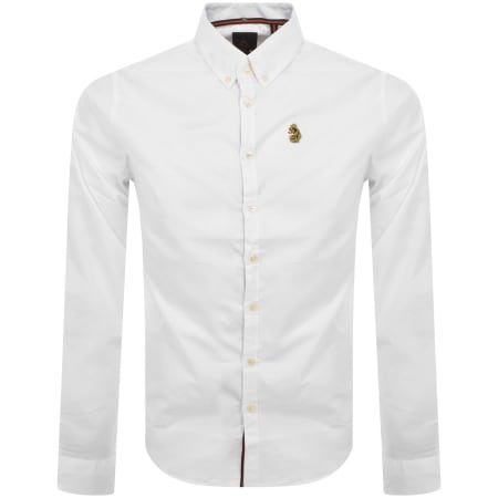 Recommended Product Image for Luke 1977 Long Sleeve Oxford Shirt White