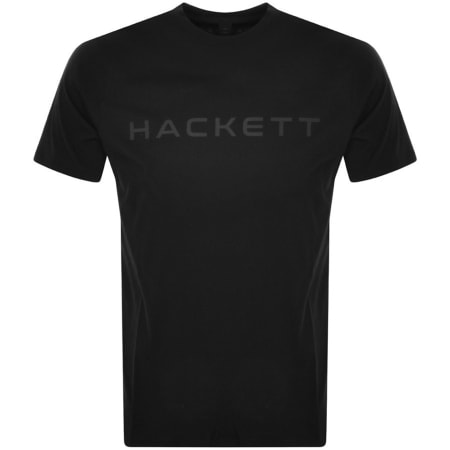 Product Image for Hackett London Logo T Shirt Black