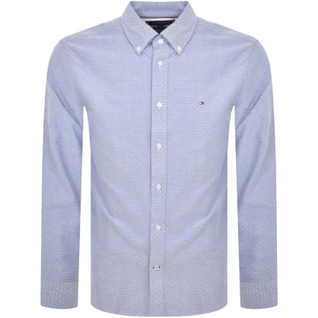 Product Image for Tommy Hilfiger Oxford Dobby Long Sleeve Shirt Blue