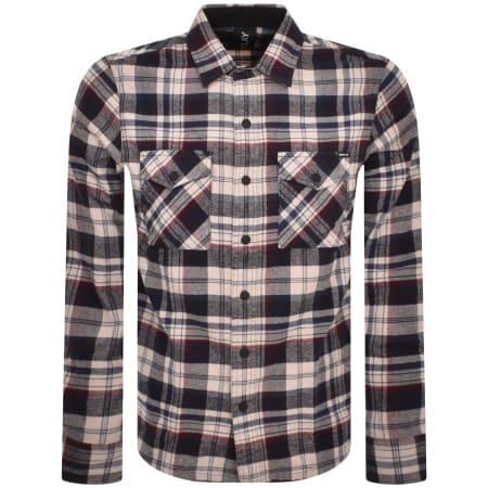 Recommended Product Image for Replay Long Sleeved Check Shirt Navy