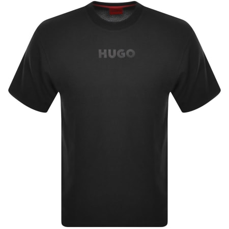 Product Image for HUGO Daktai Crew Neck T Shirt Black