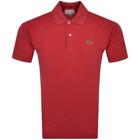 Product Image for Lacoste Short Sleeved Polo T Shirt Red
