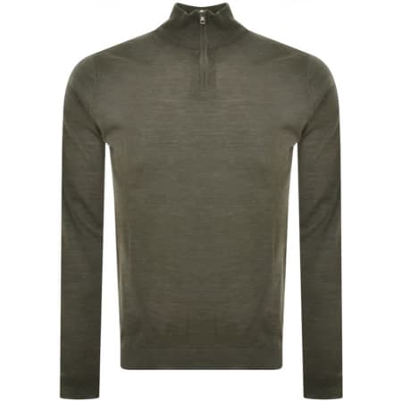 Recommended Product Image for Oliver Sweeney Curragh Half Zip Knit Jumper Khaki