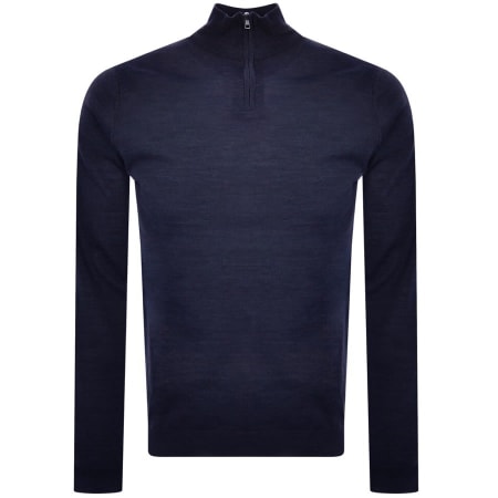 Product Image for Oliver Sweeney Curragh Half Zip Knit Jumper Navy