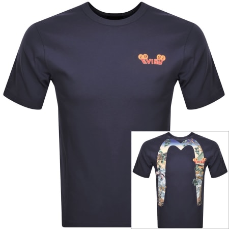 Product Image for Evisu 1991 Logo T Shirt Navy