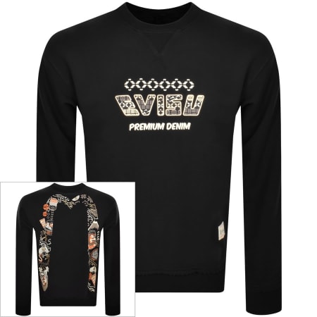 Recommended Product Image for Evisu Logo Crew Neck Sweatshirt Black