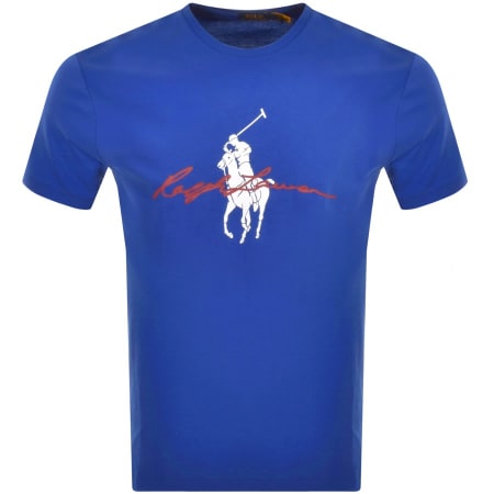 Product Image for Ralph Lauren Logo T Shirt Blue