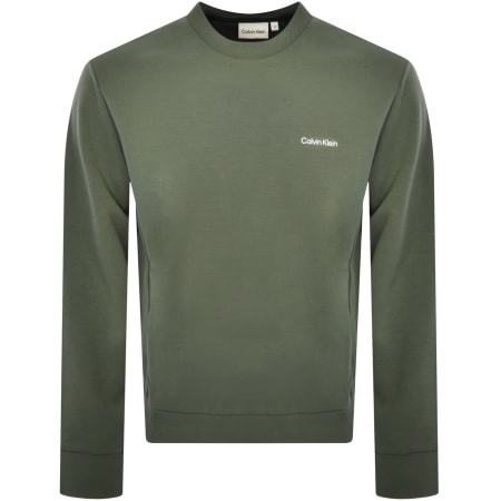 Product Image for Calvin Klein Micro Logo Repreve Sweatshirt Green