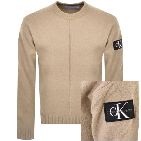 Product Image for Calvin Klein Jeans High Texture Jumper Beige
