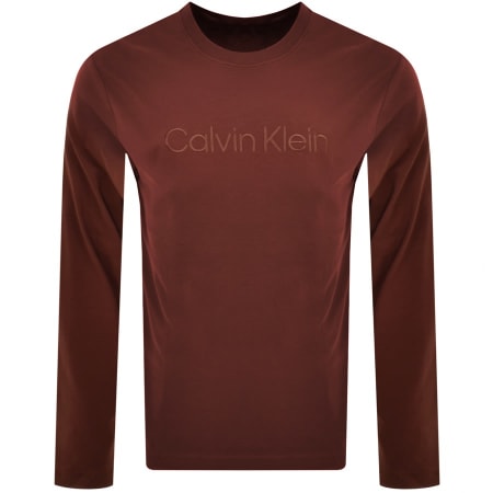 Recommended Product Image for Calvin Klein Lounge Long Sleeve T Shirt Burgundy