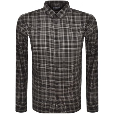 Product Image for Calvin Klein Long Sleeve Check Shirt Black
