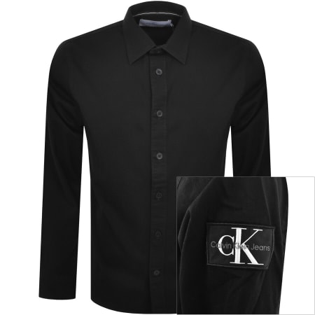 Product Image for Calvin Klein Jeans Relaxed Long Sleeve Shirt Black