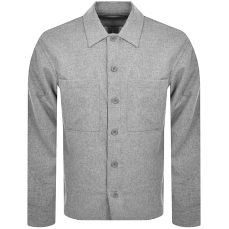 Recommended Product Image for Calvin Klein Wool Blend Overshirt Grey
