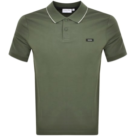 Product Image for Calvin Klein Pique Slim Fit Polo T Shirt Green