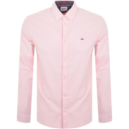 Product Image for Tommy Jeans Classic Oxford Long Sleeve Shirt Pink
