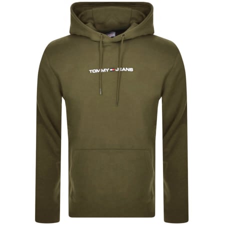Product Image for Tommy Jeans Linear Hoodie Green