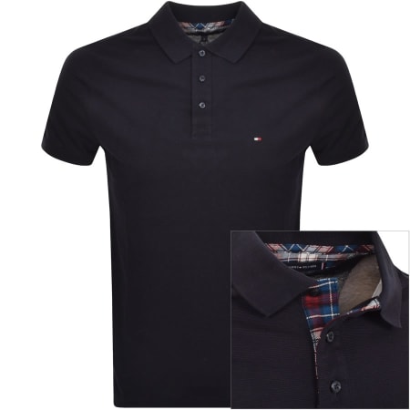 Recommended Product Image for Tommy Hilfiger Logo Polo T Shirt Navy