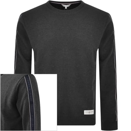 Recommended Product Image for Tommy Hilfiger Lounge Taped Sweatshirt Grey