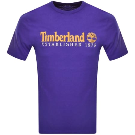 Product Image for Timberland Logo T Shirt Blue