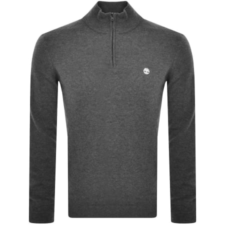 Product Image for Timberland Half Zip Merino Knit Jumper Grey