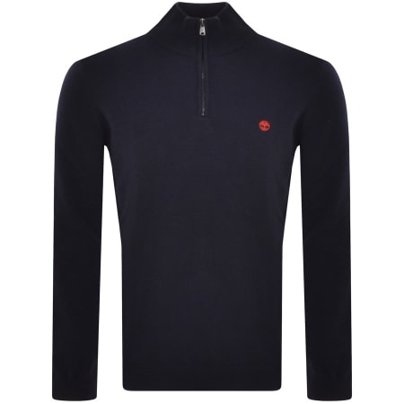 Product Image for Timberland Half Zip Merino Knit Jumper Navy