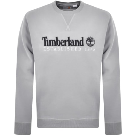 Product Image for Timberland Logo Crew Neck Sweatshirt Grey