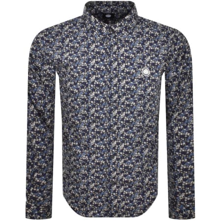 Product Image for Pretty Green Ditsy Floral Long Sleeve Shirt Black