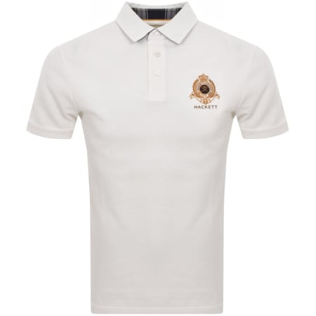 Product Image for Hackett Heritage Logo Polo T Shirt in White