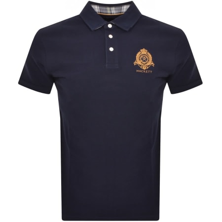 Product Image for Hackett Heritage Logo Polo T Shirt in Navy