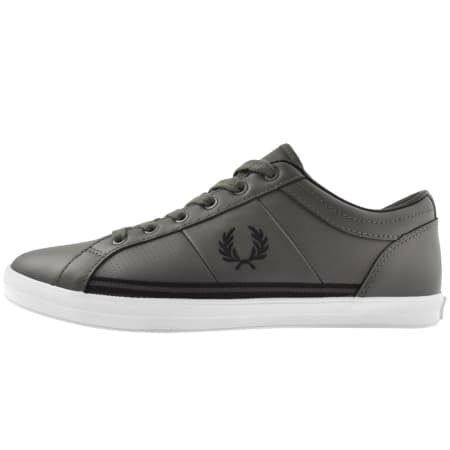 Recommended Product Image for Fred Perry Baseline Leather Trainers Green