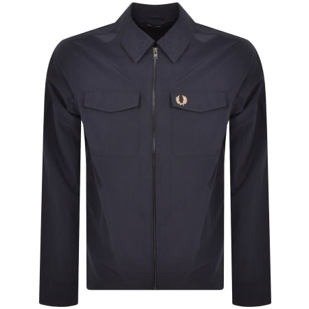 Recommended Product Image for Fred Perry Zip Overshirt Navy
