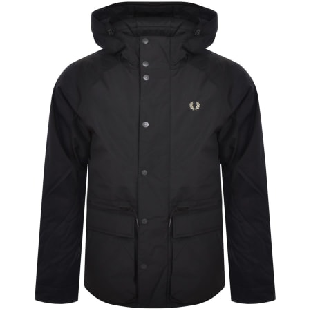 Product Image for Fred Perry Padded Hooded Jacket Black