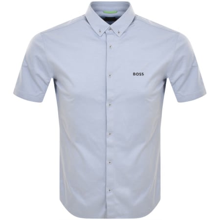 Recommended Product Image for BOSS Biado R Short Sleeved Shirt Blue