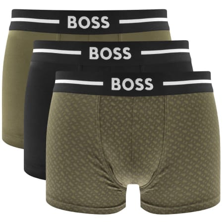 Recommended Product Image for BOSS Underwear Triple Pack Bold Trunks Green
