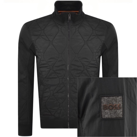 Product Image for BOSS Zequilt 01 Full Zip Sweatshirt Black