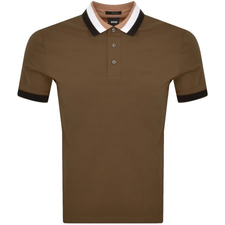 Product Image for BOSS Prout 37 Polo T Shirt Brown