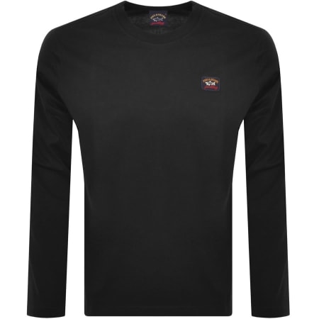 Product Image for Paul And Shark Long Sleeved Logo T Shirt Black
