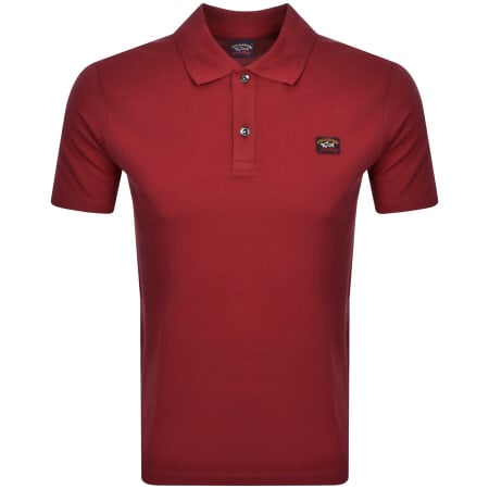 Product Image for Paul And Shark Short Sleeved Polo T Shirt Burgundy