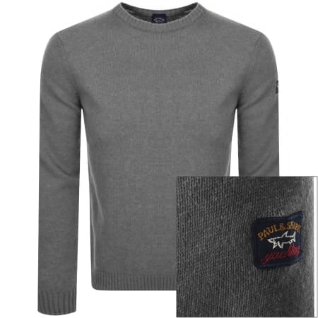 Product Image for Paul And Shark Lambswool Knit Jumper Grey